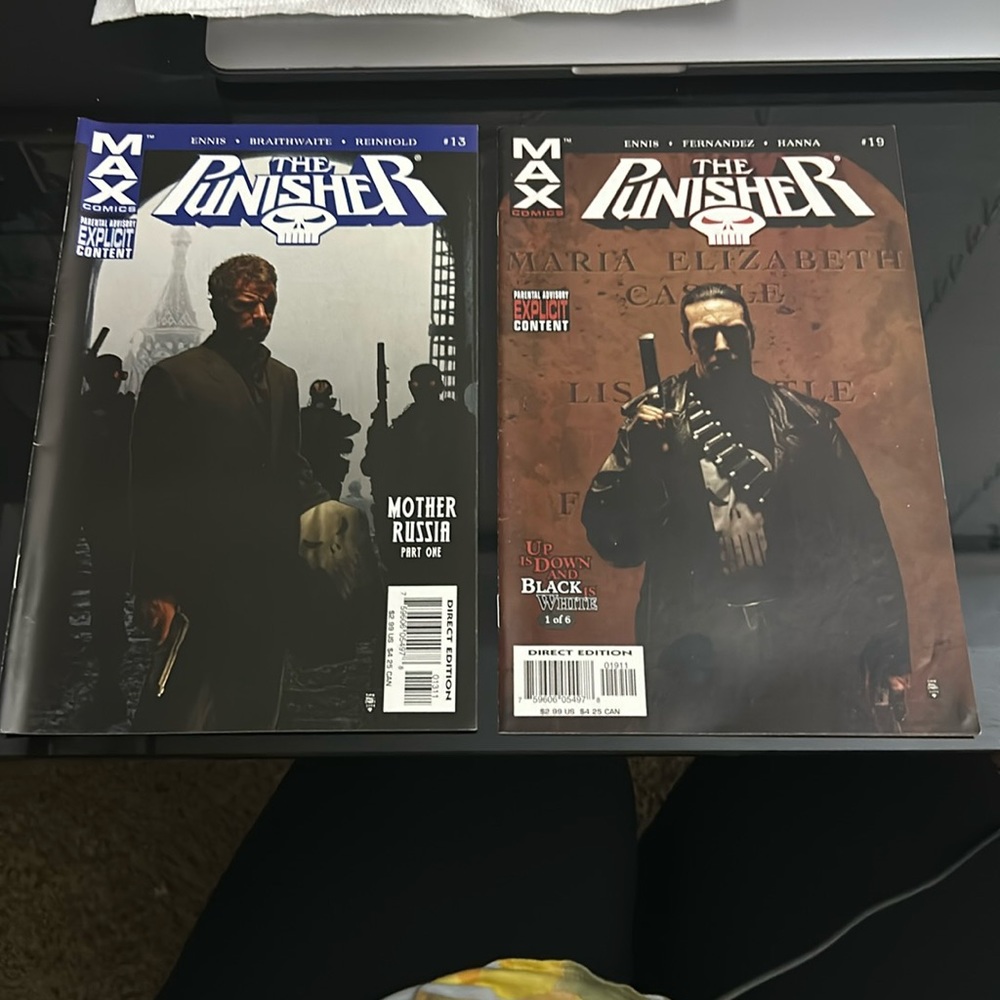 The Punisher‎ Max Comics #13 , #19